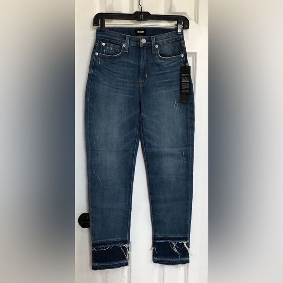 HUDSON - 🎉HP🎉 NWT L Sz 24 - Zoeey Straight-Leg Double Step Cropped/Social Grace - Picture 3 of 16